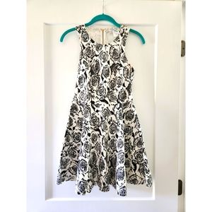 Juniors rose pattern dress
